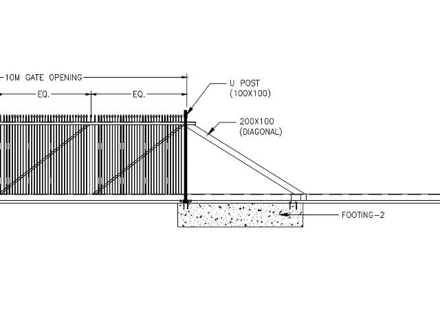 Cantilever Gate CBR 10M